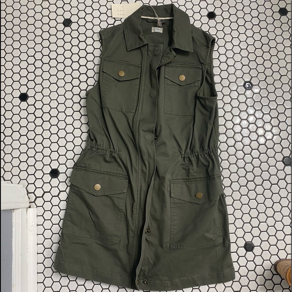 NWT a new day target sleeveless utility jacket XS